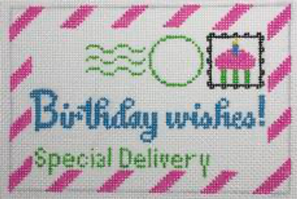 RD 112 Mini Birthday Letter 18M 3.5"x5.5" Rachel Donley Needlepoint Designs 