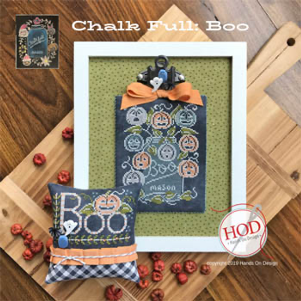 YT Boo - Chalk Full Jar is 66 x 89 & Harvest Small is 70 x 45. by Hands On Design