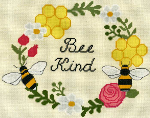 Bee Kind 142w x 122h Imaginating 19-2853 YT