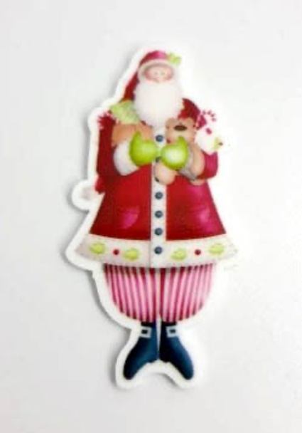 Santa Lovely Magnet (Santa w/gifts) by Les Petites Croix De Lucie 19-2868