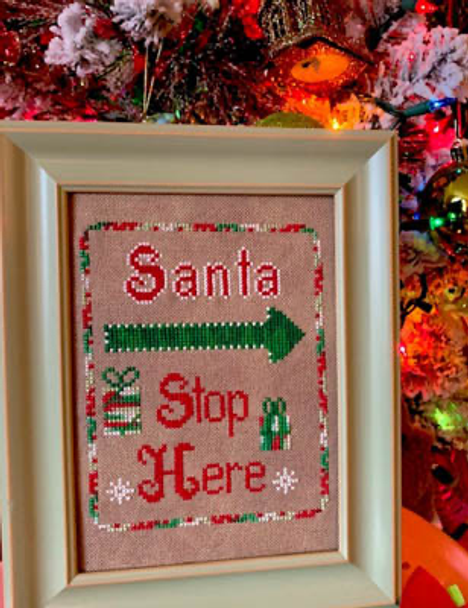 Santa Stop  57w x 77h Pickle Barrel Designs 19-2765