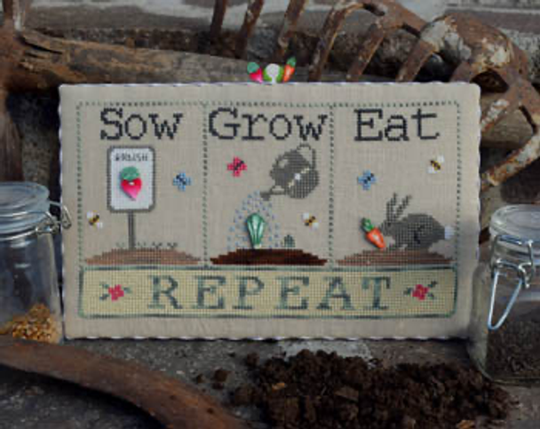 Sow, Grow, Eat (w/buttons) by Puntini Puntini 19-2330
