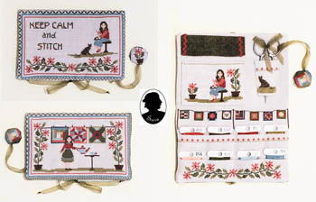 Pochette Keep Calm And Stitch 182w x 138h Sara 19-2618
