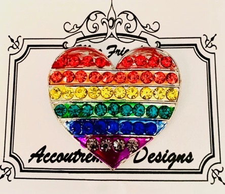 Miscellaneous:  Heart Rainbow NEEDLEMINDER Magnet Accoutrement Designs