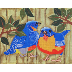 50023	VICT	Red breasted pair	10 x 13	18 Mesh Patti Mann