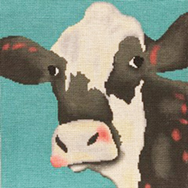 50006	VICT	Cow on aqua	10 x 10	13  Mesh Patti Mann
