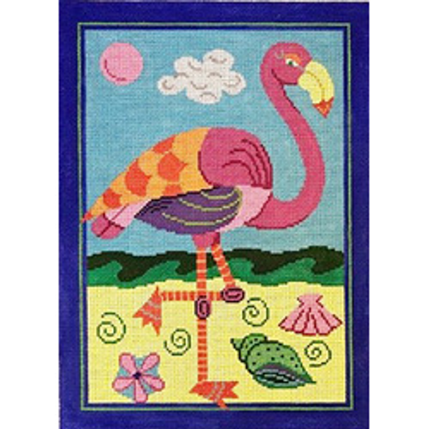 22502	HSF	Flamingo, bright colors	10 x 14	13 Mesh Patti Mann