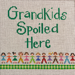 22089	WDS	Grandkids Spoiled Here Grandchildren	09 x 09	18 Mesh Patti Mann