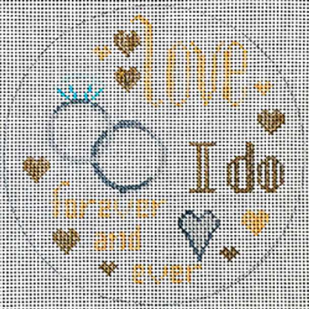 11830	LOVE	round, love, I do, forever and ever	4.5 x 4.5	18 Mesh Patti Mann