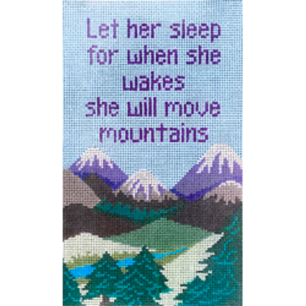 30022	JUV	Let her sleep…she will move mountains	4.5 x 7.5	18 Mesh Patti Mann