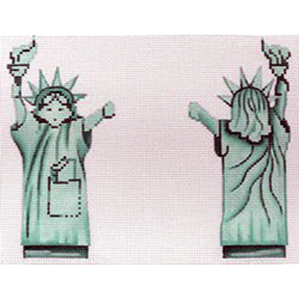 9910 SSET	Swing-set 2-sided Lady Liberty	2.5 x 05	18 Mesh Patti Mann
