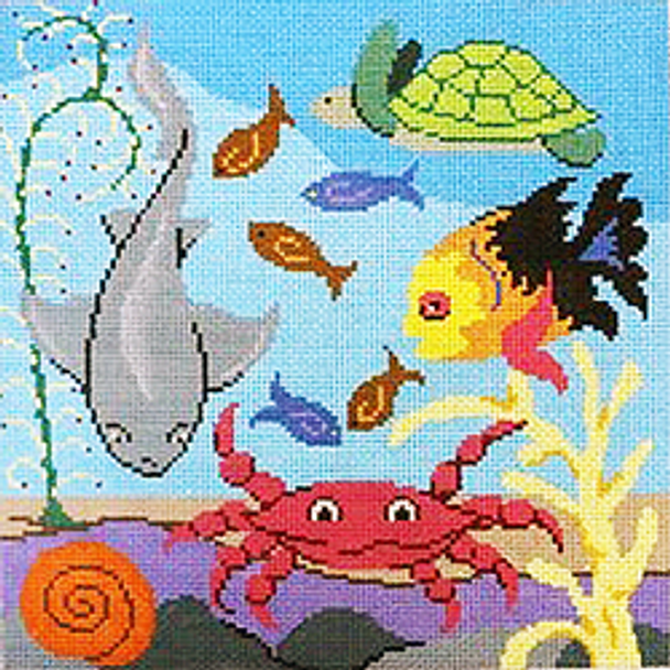 32002	PP	Animals--Ocean 10 x 10	13 Mesh Patti Mann