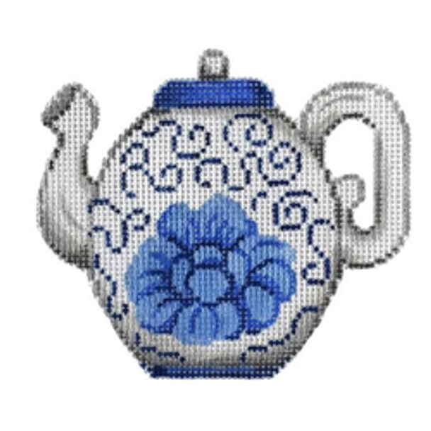 2137	MIN	blue and white single Teapot	04 x 05	18 Mesh  Patti Mann