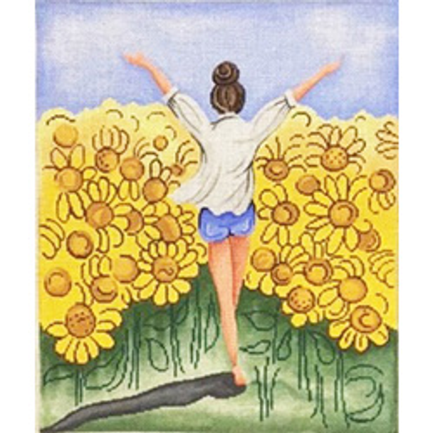 20039	RHD	Sunflower fields 10 x 12 18 Mesh  Patti Mann