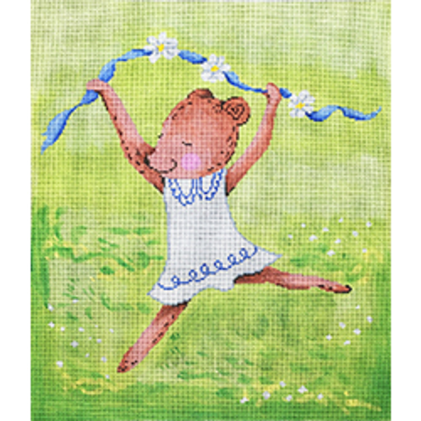 20011	RHD	Dancing little bear 10 x 12 18 Mesh  Patti Mann