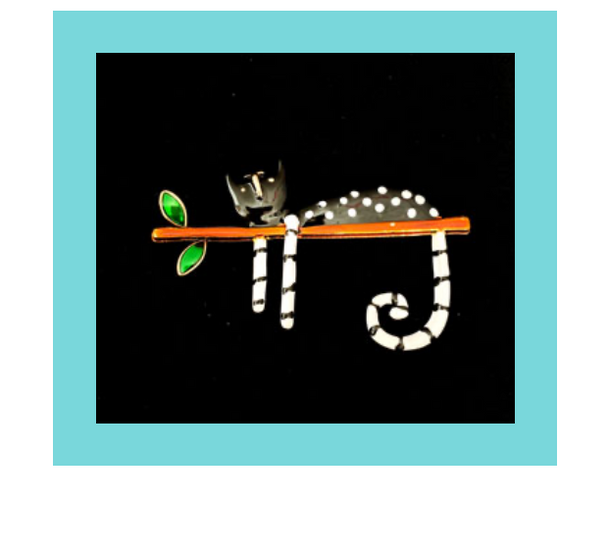 Animal:  Cat On A Limb Needle Minder   Big Buddy The Meredith Collection ( Formerly Elizabeth Turner Collection)