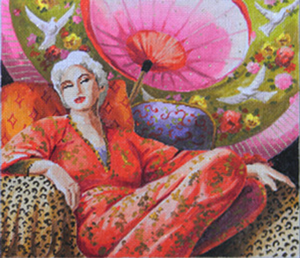 People PE110 Lady under Umbrella 14 x 12   13M Colors of Praise