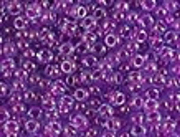11-352 Purple Lined Aqua Blue Size 11 Miyuki Seed Beads Embellishing Plus
