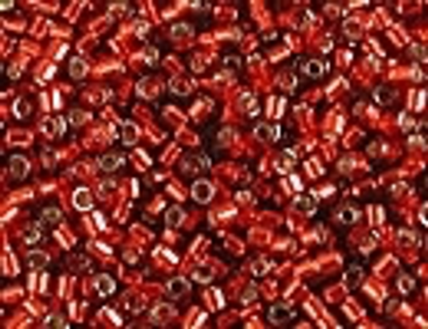 DB0603 Dyed S/L Brick Red Size 11 Delica Beads Miyuki Embellishing Plus