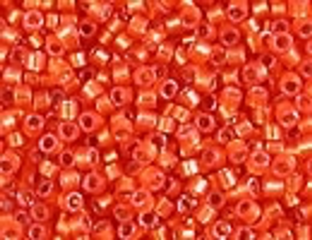 DB0682 Dk Orange Size 11 Delica Beads Miyuki Embellishing Plus