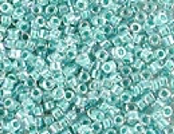 DB0079 (A) Turquoise Lined Crystal Size 11 Delica Beads Embellishing Plus