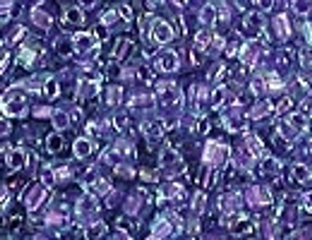 Triangle TR10-1827 Spkl Purple Lined Aqua Luster Size 10 Miyuki Beads Embellishing Plus