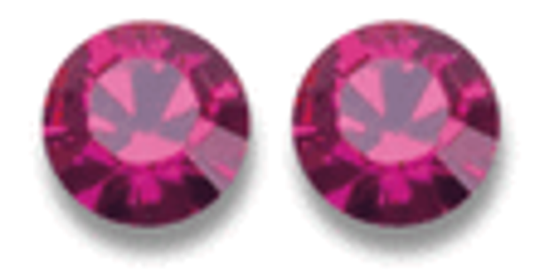 3708 Fuschia  Color Approximately 7mm Swarovski Crystals Embellishing Plus