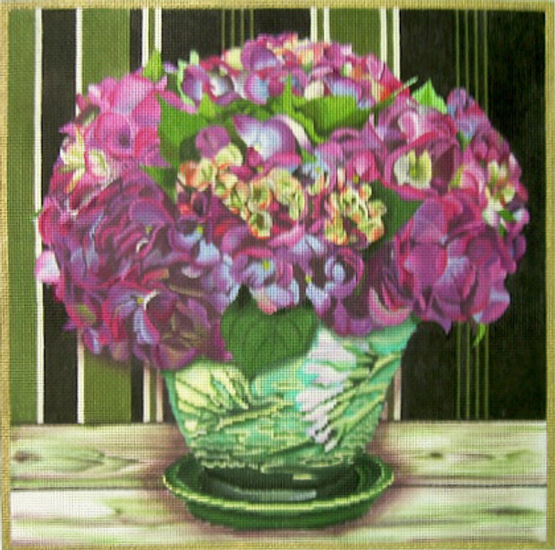 806c Purple Floral 10x10 18 Mesh Lani Enterprises 