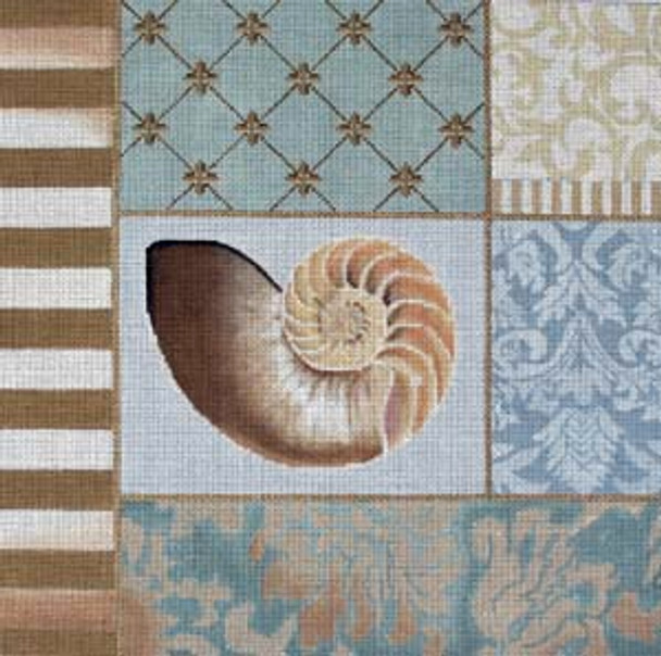 955 Beige Nautilaus Collage 15x15 13 Mesh Lani Enterprises 