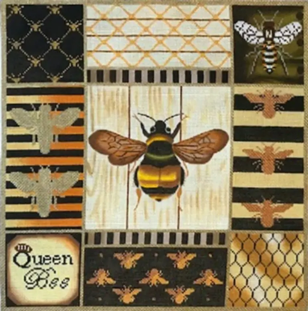 1100 Queen Bee Collage 15x15 13 Mesh Lani Enterprises 