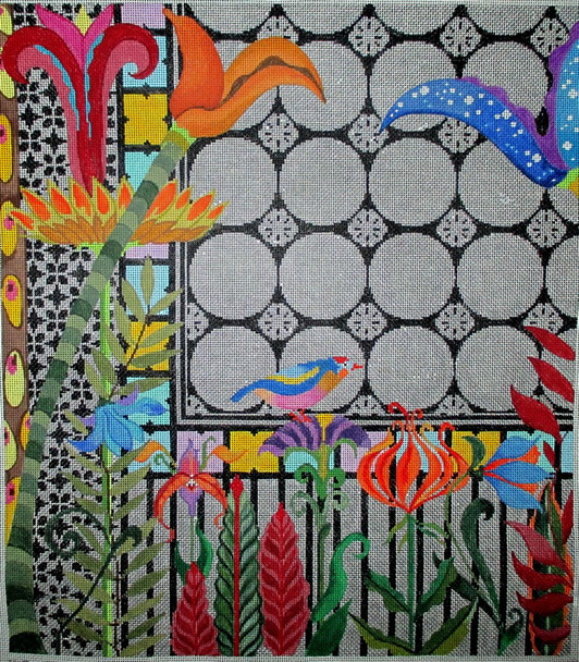 PS19 Glass House 14.5 x 15.5 18 Mesh PAT SCHEURICH DESIGNS