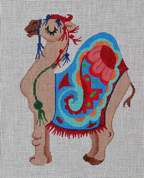 ASM-10G - Camel 7.5"h 18 Mesh Tapestry Fair ANN  SPIESS  MILLS