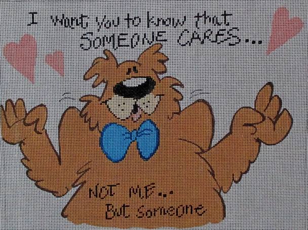 DAN-1 Don't Care Bear 10.5x8	18 Mesh Tapestry Fair DAN ELDER DESIGNS