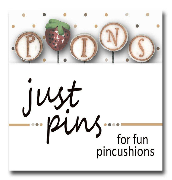 Just Pins - P is for Pins (strawberry)) Just Another Button Company