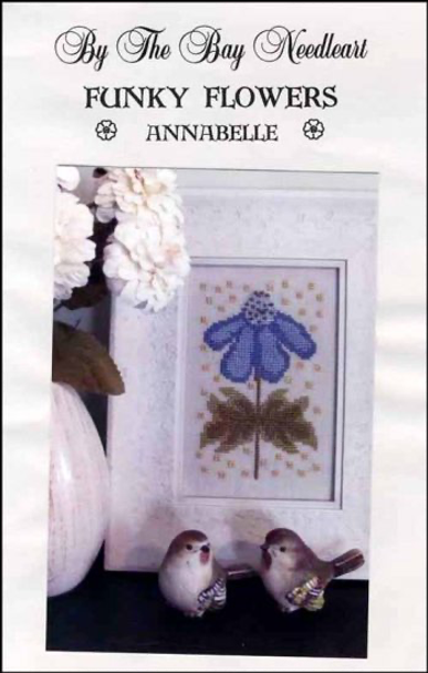 zwBN61 Funky Flowers Annabelle By the Bay Needleart  42 x 70 YT