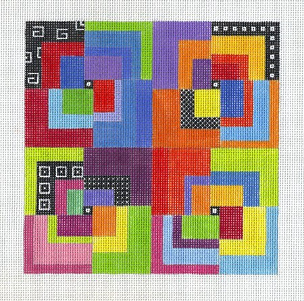 G101-13 Primary Quartet 13 count 8 x 8 EyeCandy Needleart