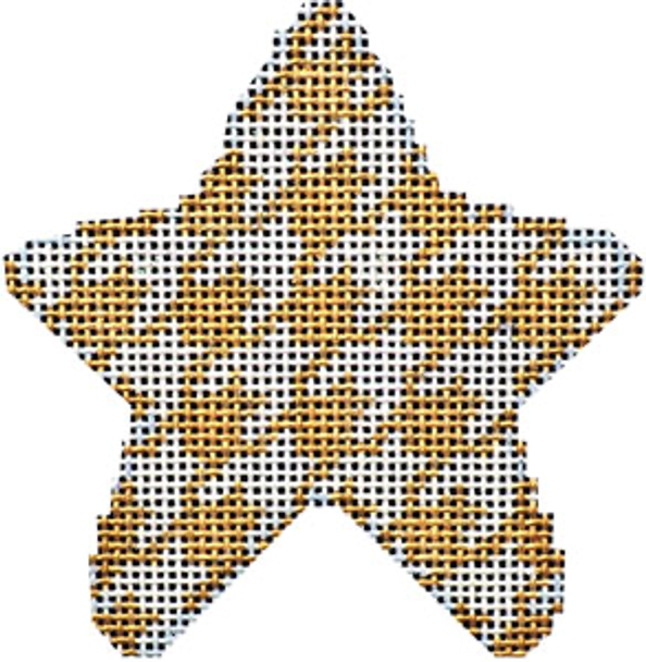 CT-2008G Gold Houndstooth Mini Star 3x3 18  Mesh  Associated Talents