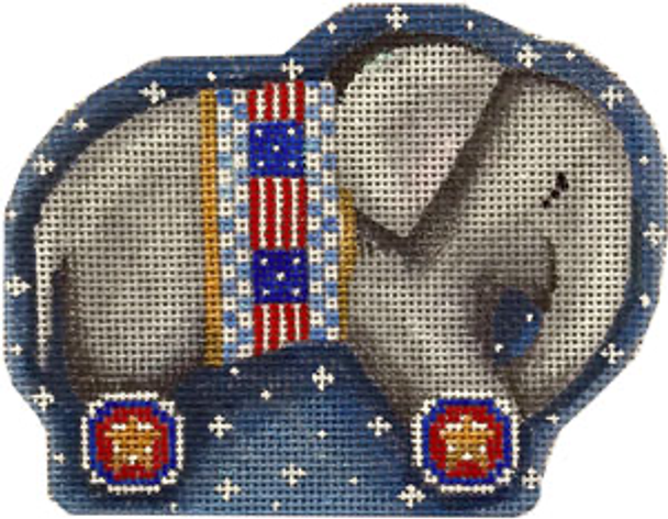 CT-2071 Patriotic Elephant 4.5 x 4 18 Mesh  Associated Talents