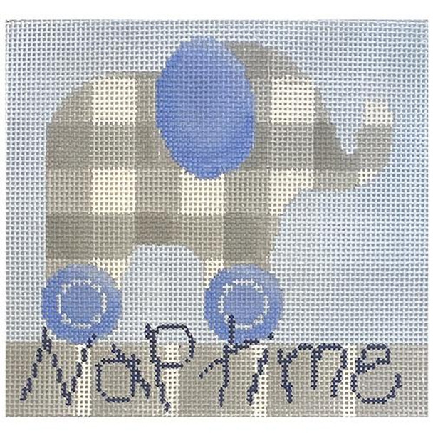 KC-236 Naptime Elephant Sign/Blue 6.5 x 6 13 Mesh Associated Talents