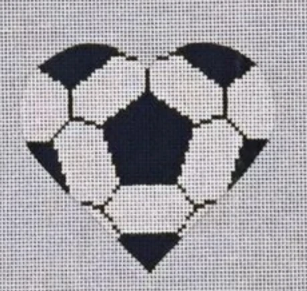 HT-SP01 Soccer Ball Heart 3.25 x 3.75 18 Mesh Pepperberry Designs