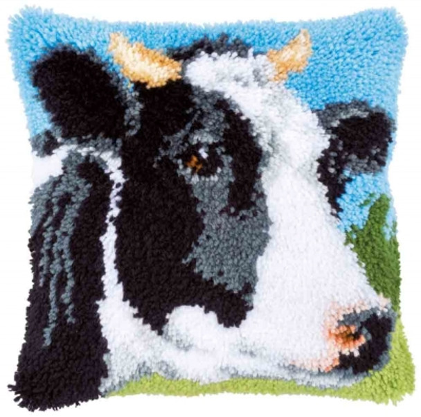 PNV167994	Latch hook cushion kit Cow Vervaco