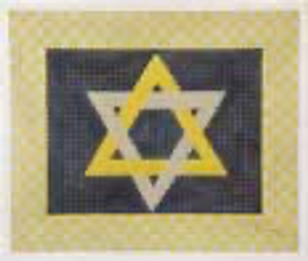 GS1083 Silver and gold star tefillin MAGIC NEEDLE, INC. Mn1018