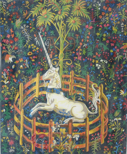 GS611 Unicorn in Captivity 19 × 16 in 18 Mesh MAGIC NEEDLE, INC. 