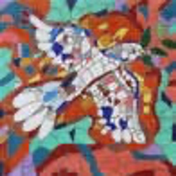 GS644 Stained Glass Dove tallit MAGIC NEEDLE, INC. 