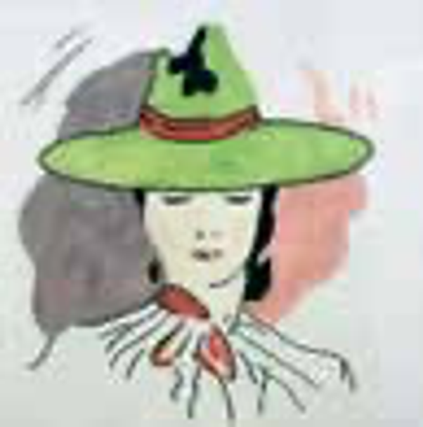 GS926 Woman in hat #2 MAGIC NEEDLE, INC. 