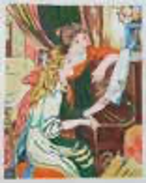 GS385  Two Young Girls Playing Piano Renoir MAGIC NEEDLE, INC. 