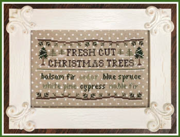 Fresh Cut Christmas Trees 124W x 73H by Country Cottage Needleworks 19-2638 YT