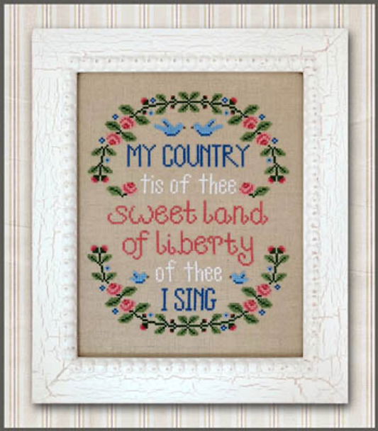 My Country 107w x 135h by Country Cottage Needleworks 19-1864 YT