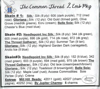 Common Thread 2 Emb. by Jeannette Douglas Designs 20-1190