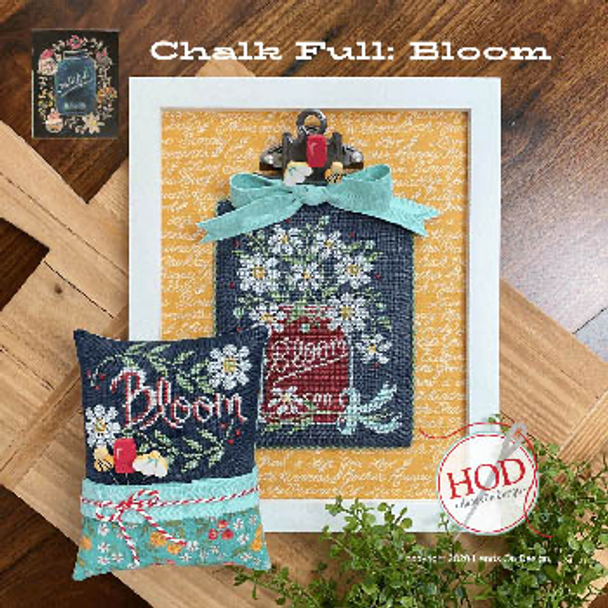 Bloom Chalk Ful Stitch counts are: Jar is 67 x 89 & Hip Hop Small is 65 x 48 by Hands On Design 20-1945 YT